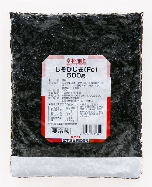 堂本食品 しそひじき(Fe）500g | 業務用の弁当惣菜・リパック惣菜をお安く「カクイチ横丁 どっさり商店」